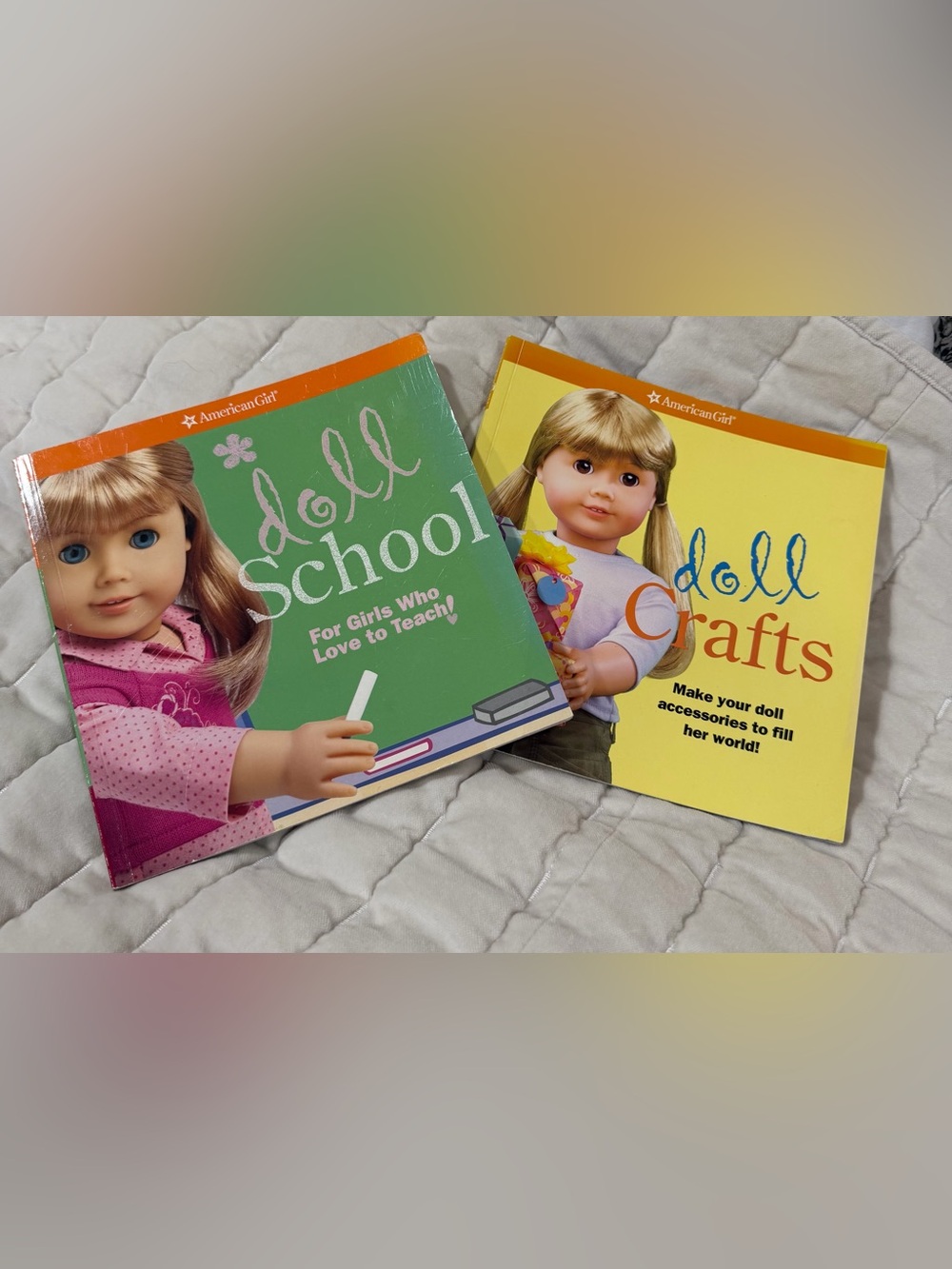 American Girl Activity Books - Green & Yellow Covers